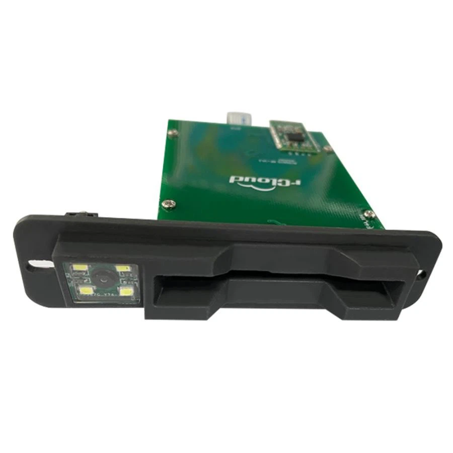 Manual Insert Hybrid Card Reader Magnetic &RF&Barcode RS232/USB high quality